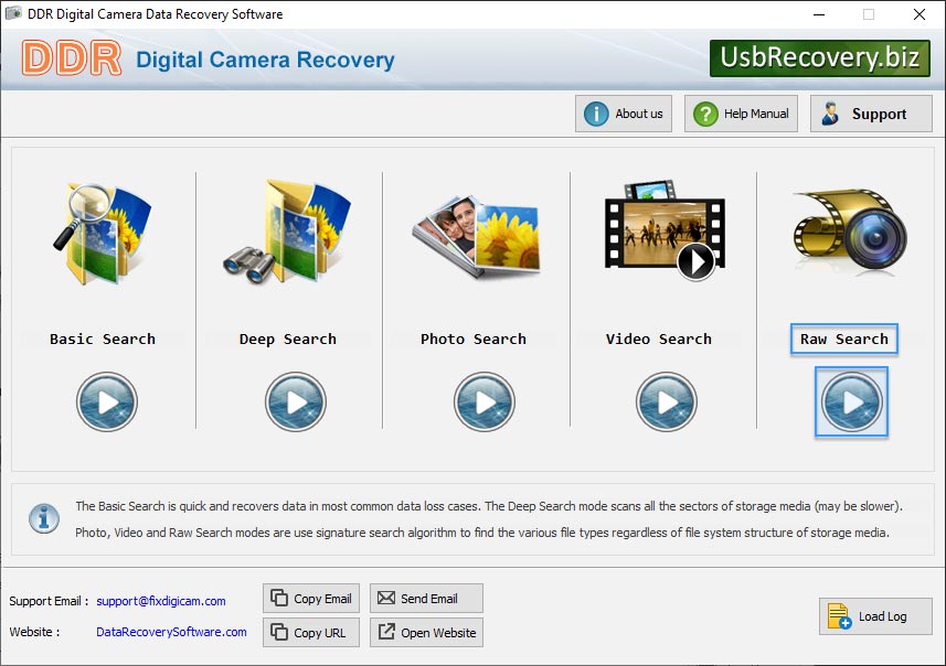 Digital camera recovery software