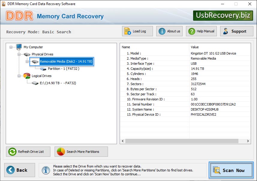 Select Disk / Partitions