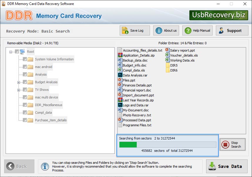 Disk scanning process