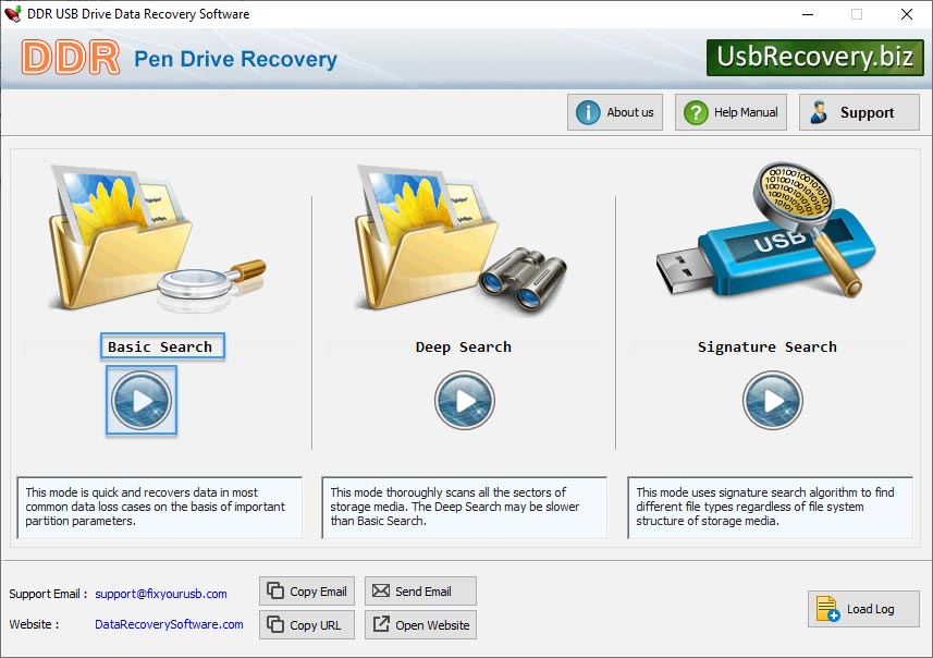 USB Recovery Software Screenshots