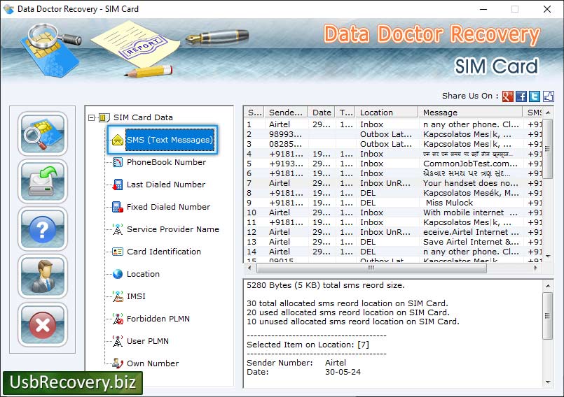 Sim card recovery software 